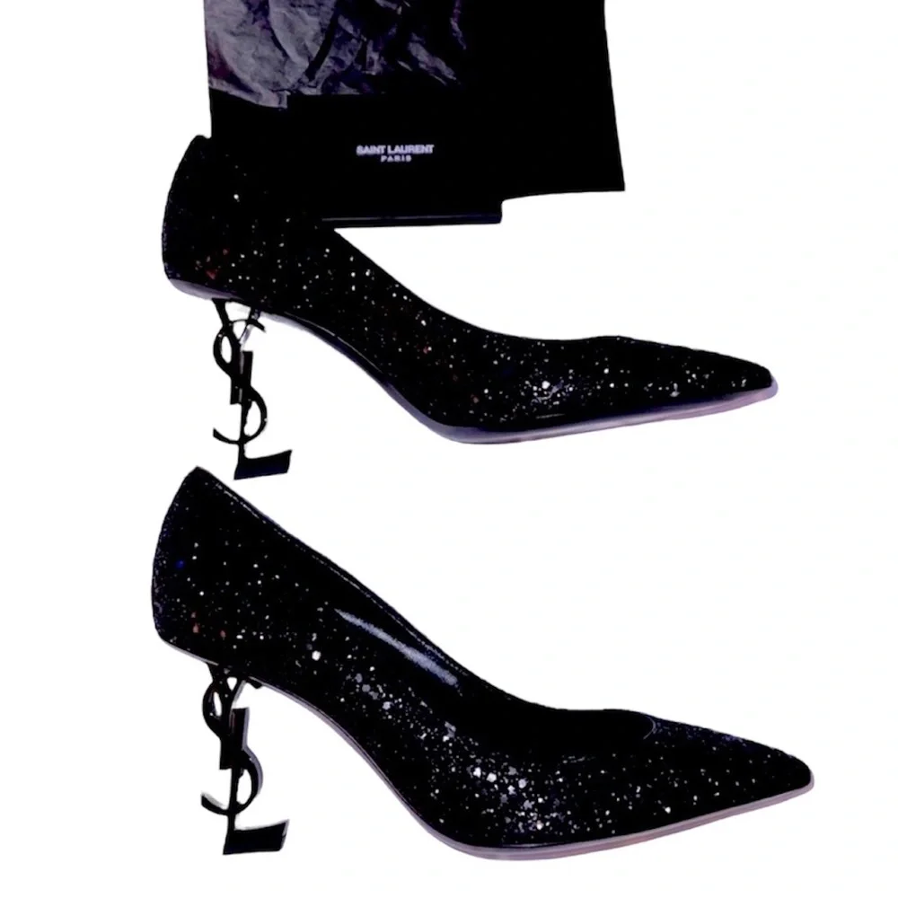 Saint Laurent YSL glitter heels ✨ - Picture 2 of 9